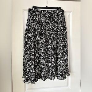 Black and White Printed Skirt